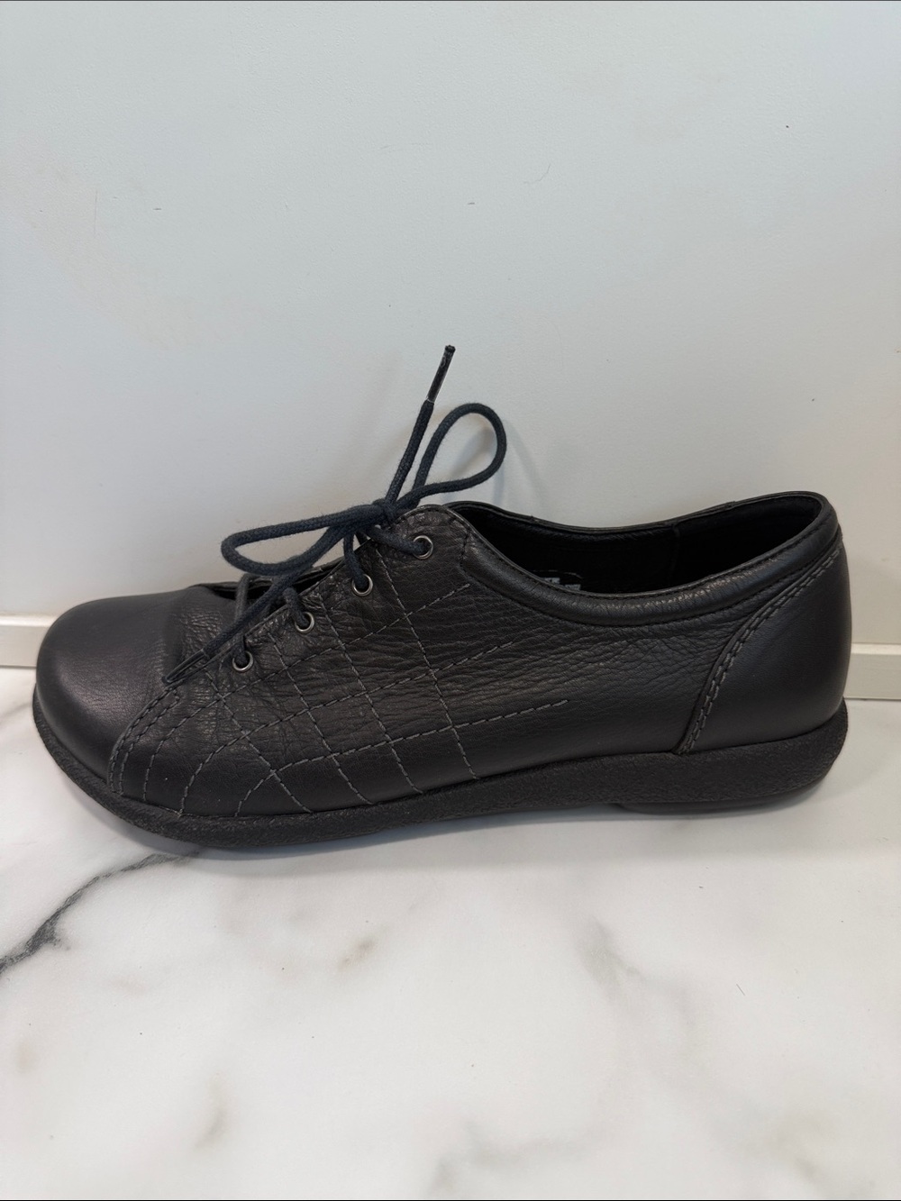 DANSKO 'Gretchen' Oxford Black Nappa Leather Size 39